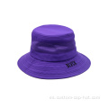 Capazón de sombrero de cubo púrpura personalizado